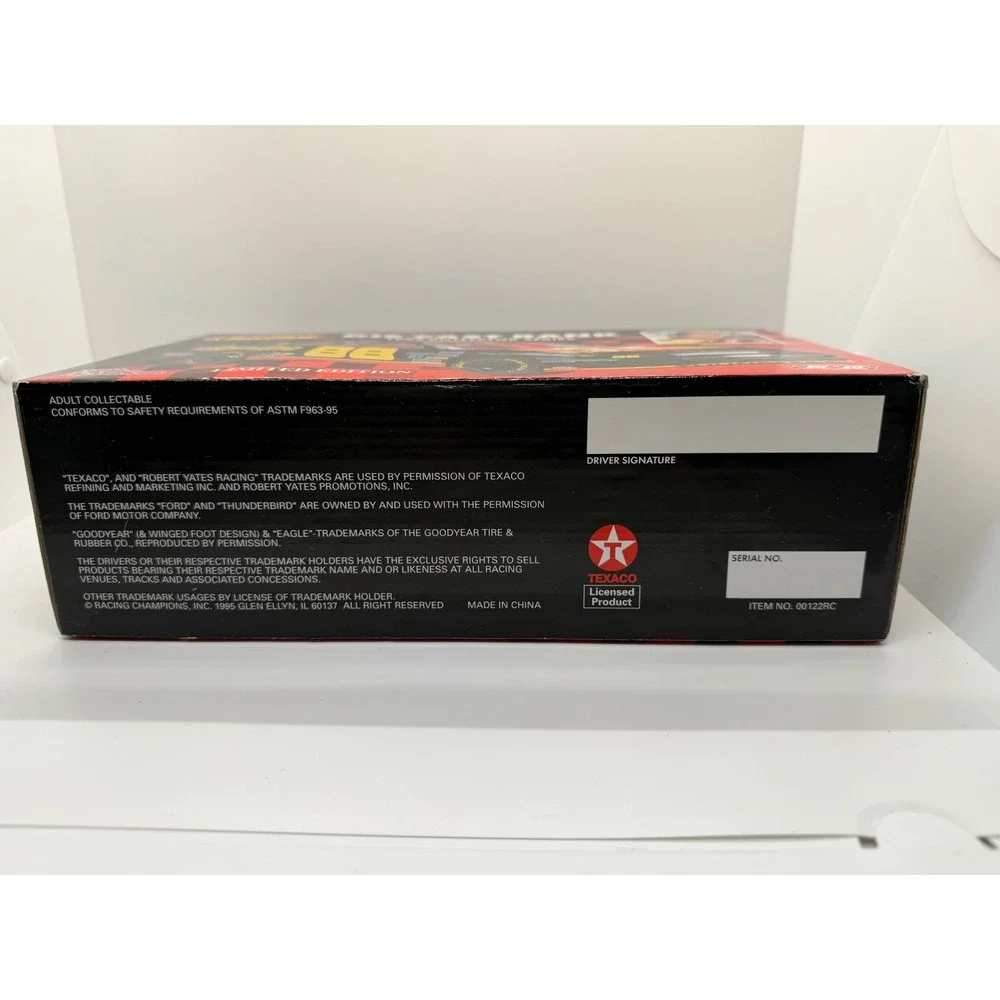 Racing Champions Ernie Irvan 88 Texaco Havoline 1995 1/24 Diecast Bank Box